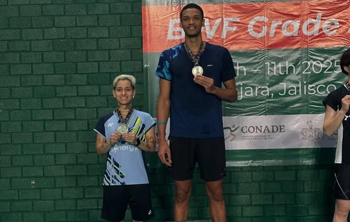 Sania Lima e Davi Silva são vice-campeões do Internacional de Badminton no México