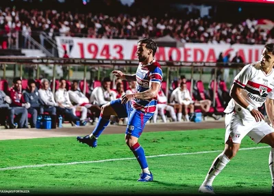 São Paulo ficando empate com o Fortaleza