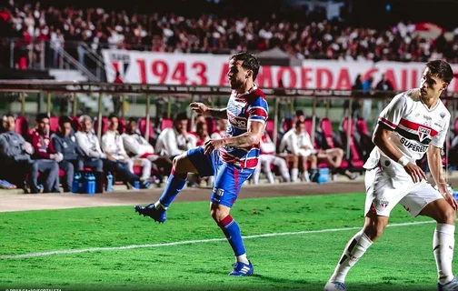 São Paulo ficando empate com o Fortaleza