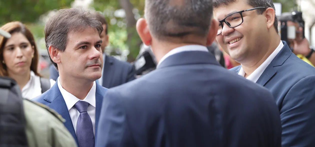 Severo Eulálio, Chico Lucas e coronel Carlos Augusta em visita a reforma do CEFAP