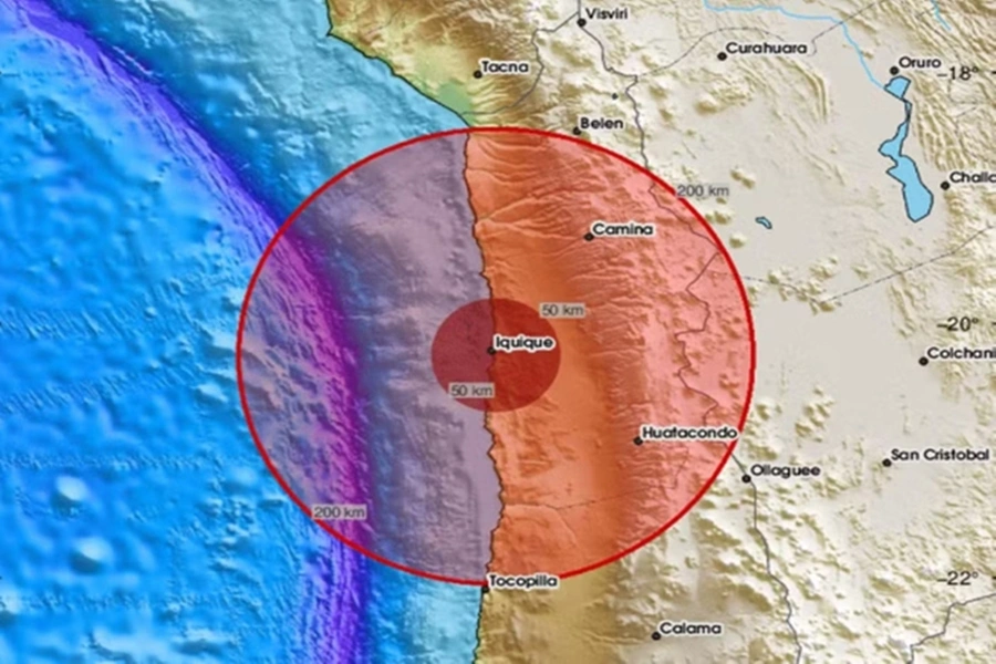 Terremoto de magnitude 5.7 atinge o Chile