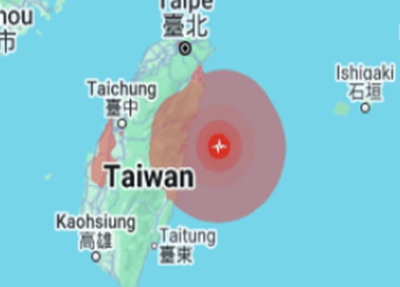 Terremoto de magnitude 5.9 atinge Taiwan