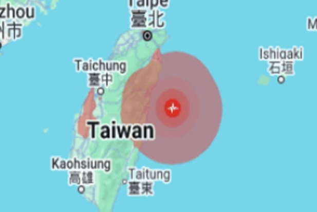 Terremoto de magnitude 5.9 atinge Taiwan