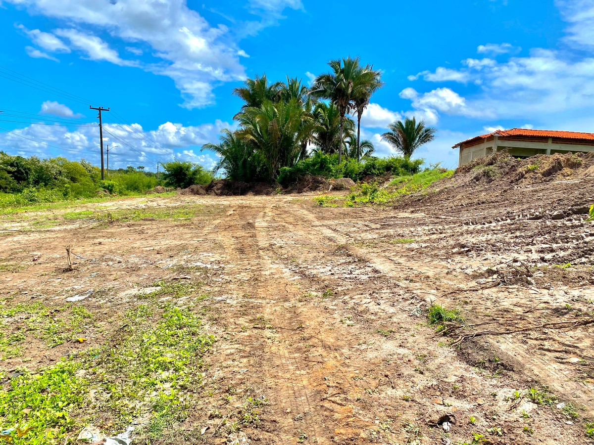 Terreno onde funcionará o centro