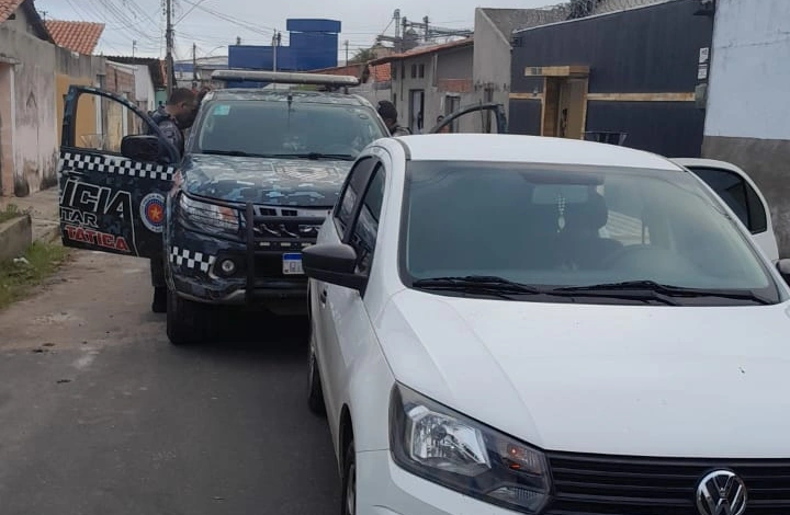 Veículo recuperado pela PM