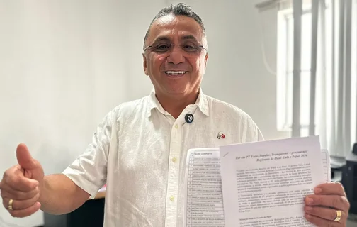 Vereador Dudu registra sua candidatura à presidência do PT no Piauí