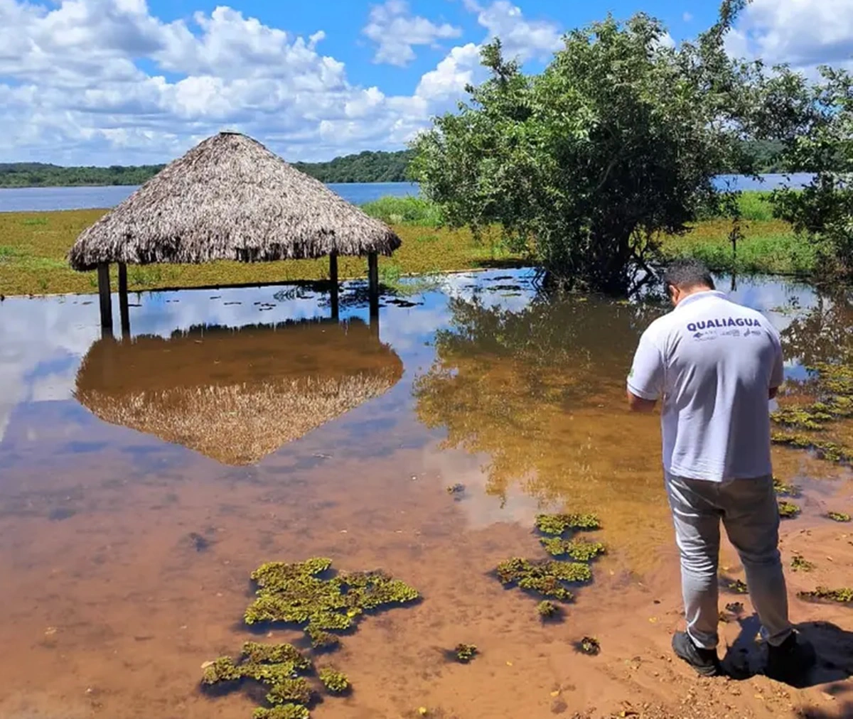 Vistoria da SEMARH no açude Caldeirão