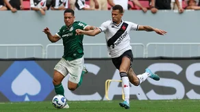 Vitor Roque foi o autor do gol do Palmeiras na vitória sobre o Vasco