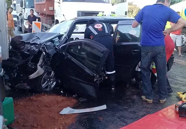 Acidente na BR-135 em Minas Gerais