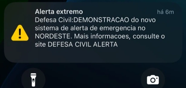 Alerta emitido pela Defesa Civil no Piauí