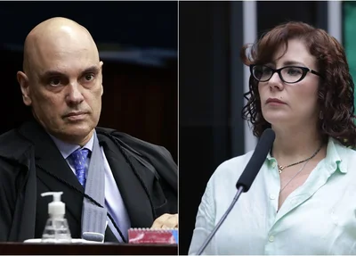 Alexandre de Moraes e Carla Zambelli