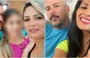 Amarildo Carlos com a esposa Rayonea Araújo, e com Henylle Nery