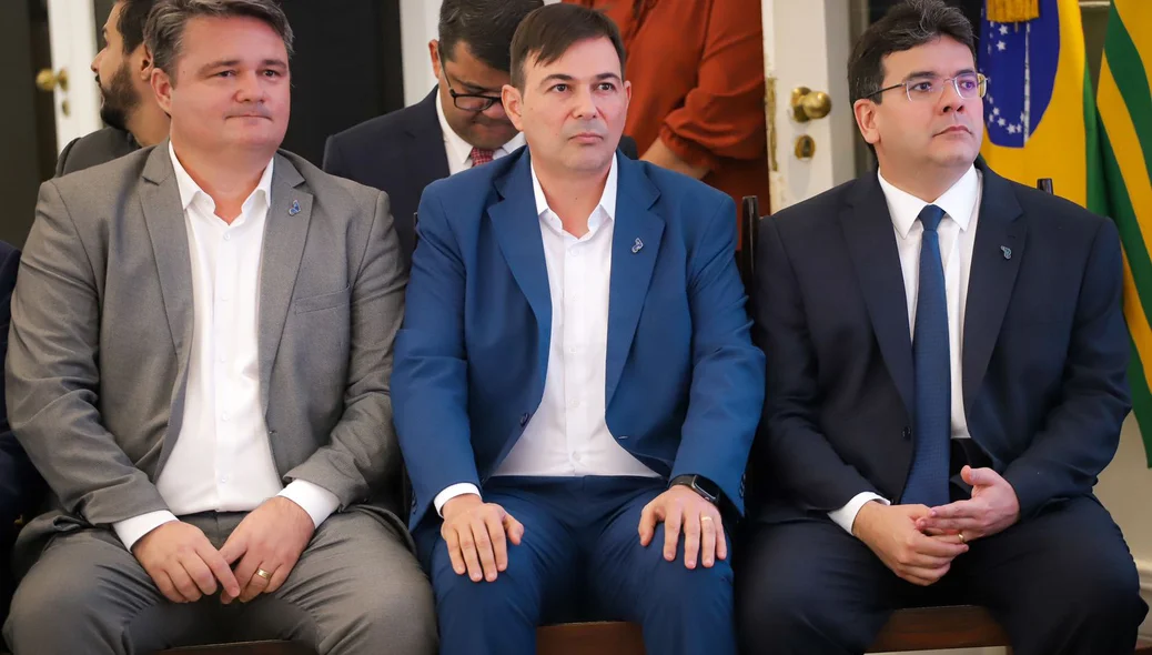 André Macedo e o governador Rafael Fonteles