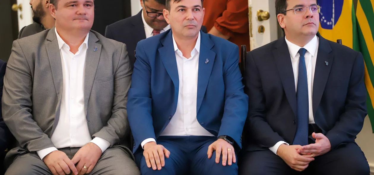 André Macedo e o governador Rafael Fonteles