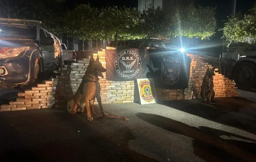 Apreensão de 450kg de maconha