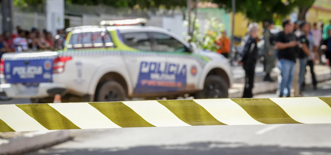 Área foi isolada pela Polícia Militar