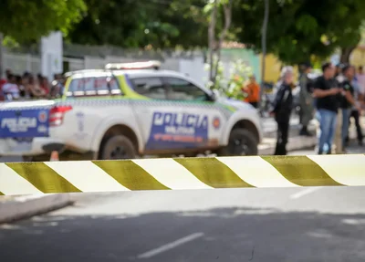 Área foi isolada pela Polícia Militar