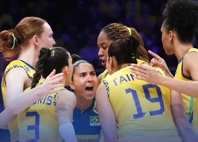 Brasil vence Alemanha e segue invicto na Liga das Nações de Vôlei