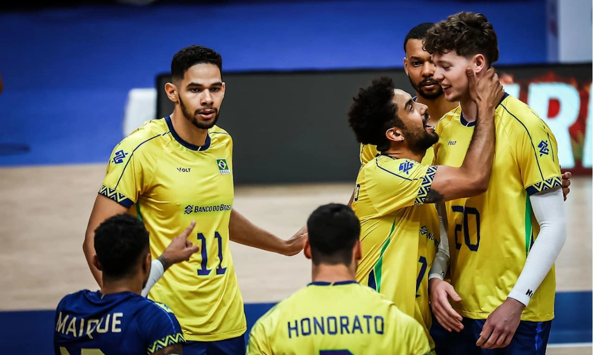 Brasil vence Eslovênia na LIga das Nações Masculina de Vôlei