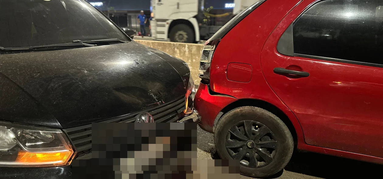 Carros envolvidos no acidente