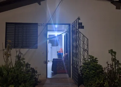 Casa onde aconteceu o tiroteio em Demerval Lobão