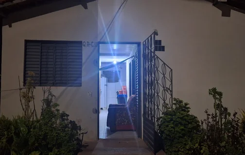 Casa onde aconteceu o tiroteio em Demerval Lobão