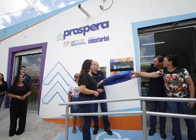 Casa Prospera sendo inaugurada