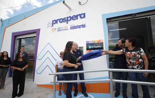 Casa Prospera sendo inaugurada
