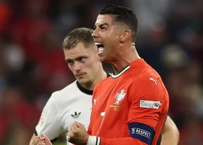 Cristiano Ronaldo comemora virada contra Alemanha pela Nations League