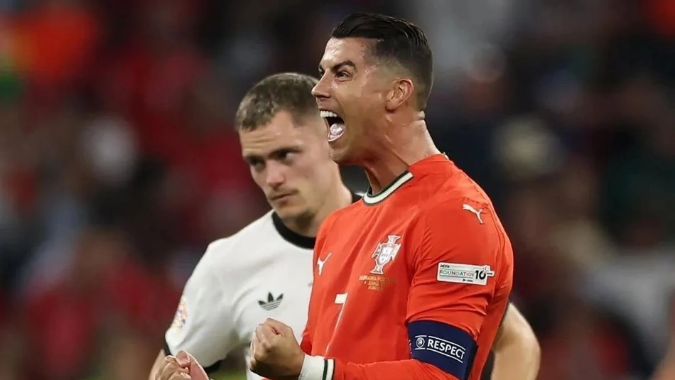 Cristiano Ronaldo comemora virada contra Alemanha pela Nations League