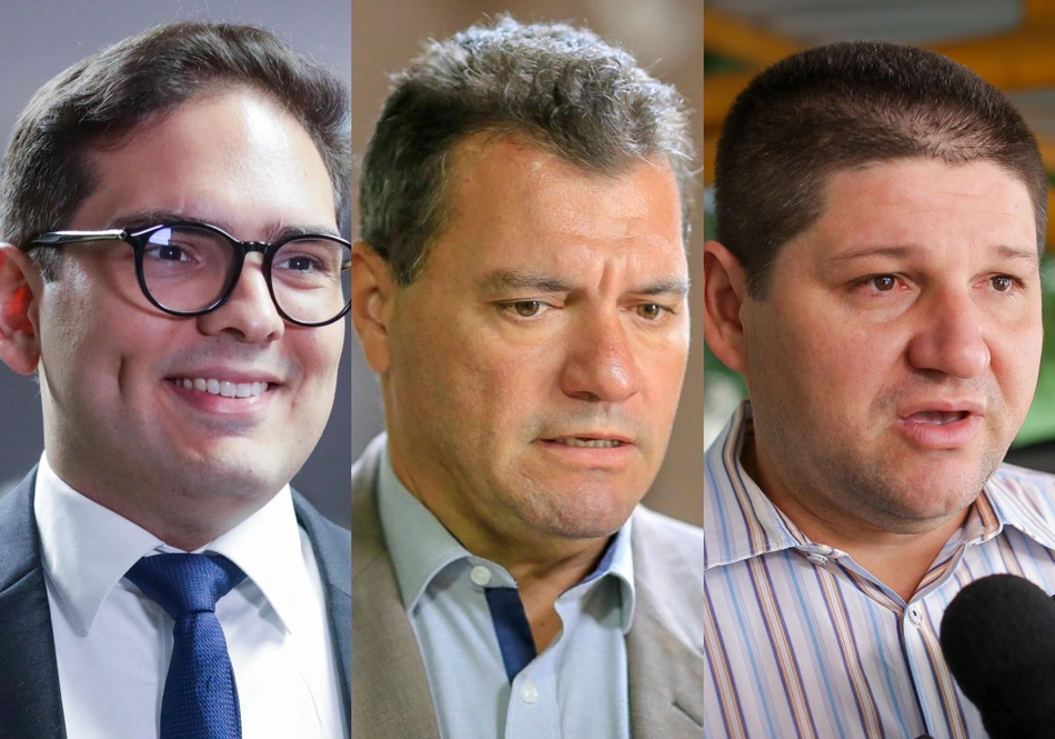 Daniel Carvalho (MDB), Joaquim do Arroz (PT) e Zé Filho (PSD)