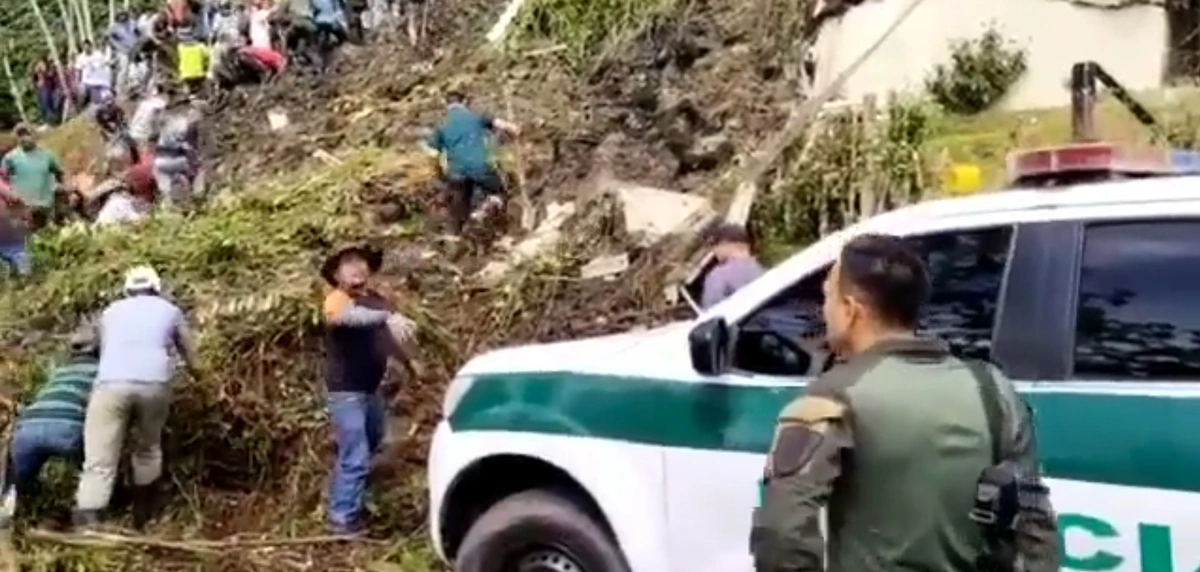 Deslizamento de terra na Colômbia