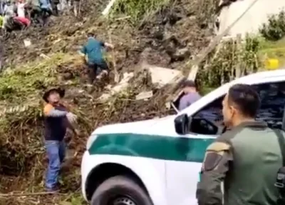 Deslizamento de terra na Colômbia