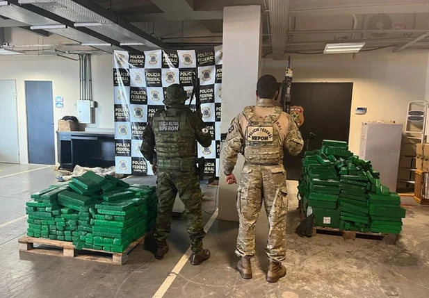 Droga apreendida pela PF e PM no Paraná
