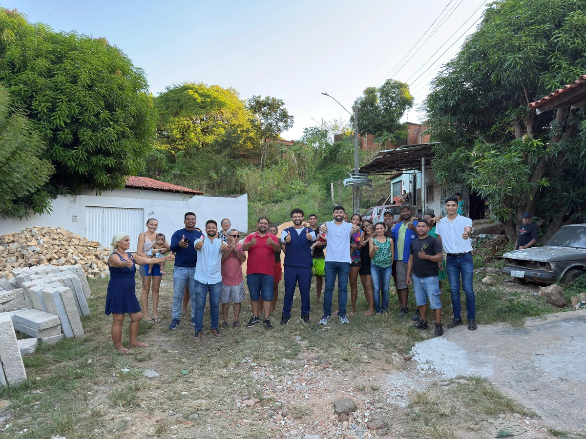 Eduardo Draga Alana conseguiu calçamento na Vila Concórdia