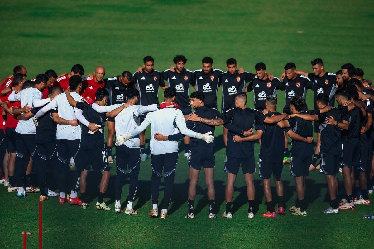 Elenco do Al Ahly em preparação para o Mundial de Clubes