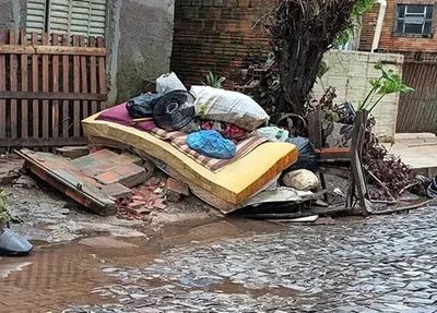 Enchente em Jaguari, Rio Grande do Sul