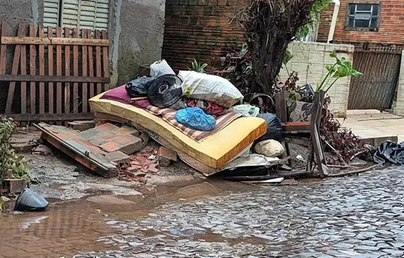 Enchente em Jaguari, Rio Grande do Sul