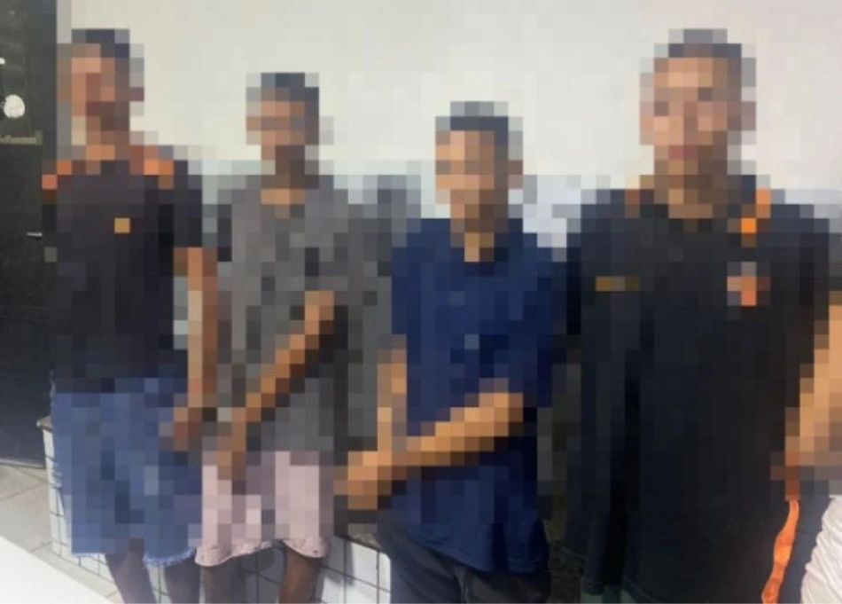 Faccionados do Bonde dos 40 presos durante a abordagem