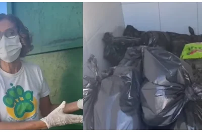 Falta de coleta de lixo em abrigo de animais em Teresina
