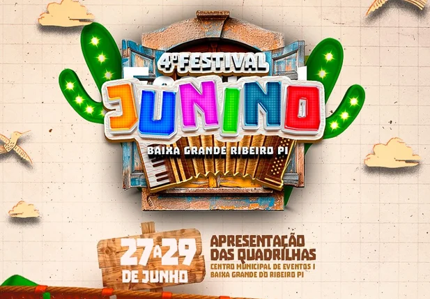 Festa junina em Baixa Grande do Ribeiro