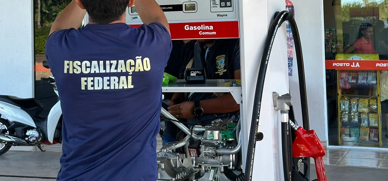 Fiscais durante operação em Barras