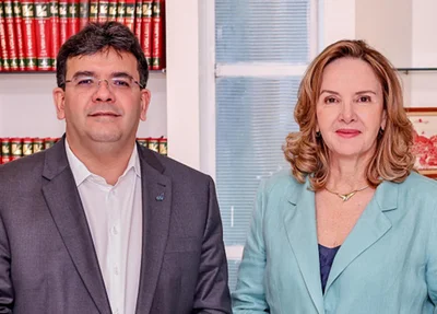 Governador Rafael Fonteles e a procuradora Cláudia Seabra