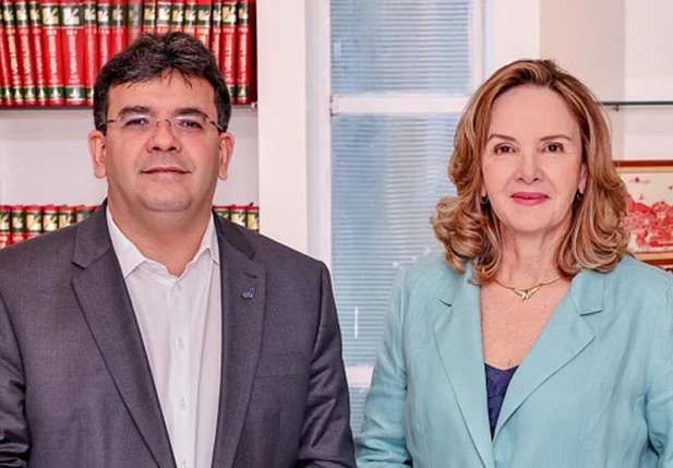 Governador Rafael Fonteles e a procuradora Cláudia Seabra