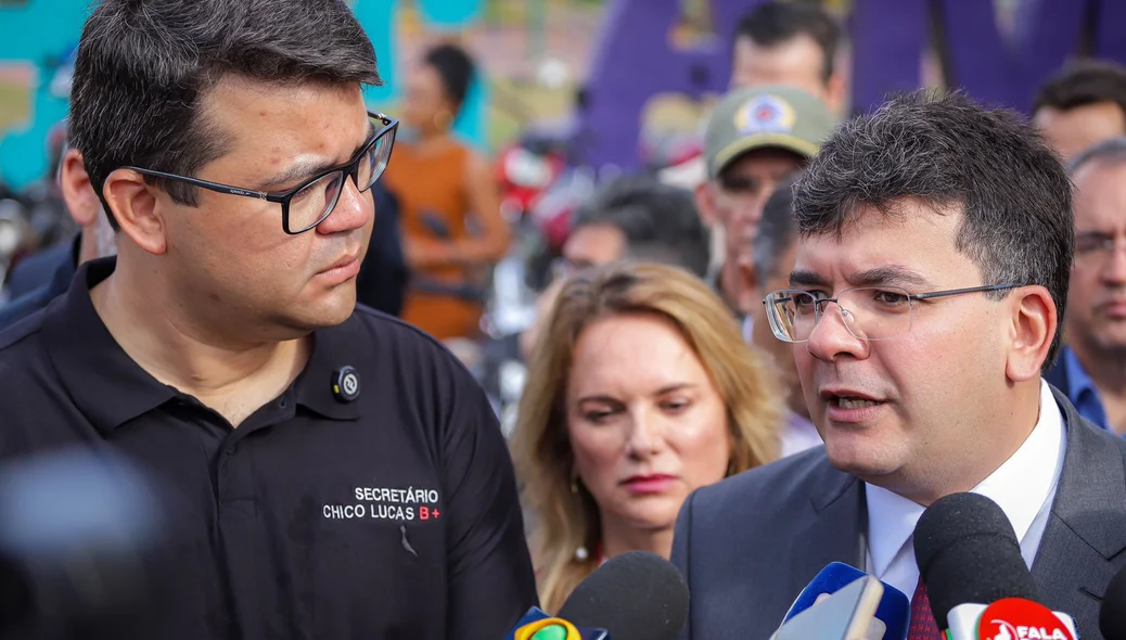 Governador Rafael Fonteles e secretário Chico Lucas