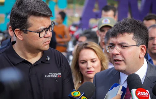 Governador Rafael Fonteles e secretário Chico Lucas