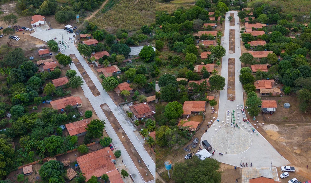 Inauguração de praça em Lagoa de São Francisco