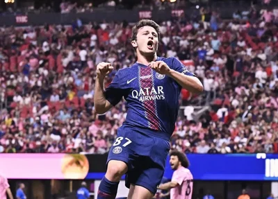 João Neves abriu o placar do PSG contra o Inter Miami
