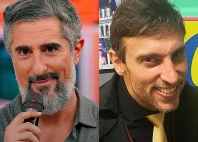 Marcos Mion e Léo Lins
