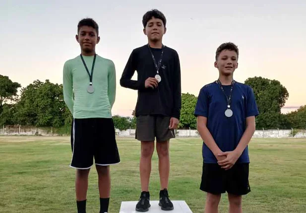 Mesmo após o trauma, Jorge Gabriel, de 14 anos, garantiu medalha de bronze